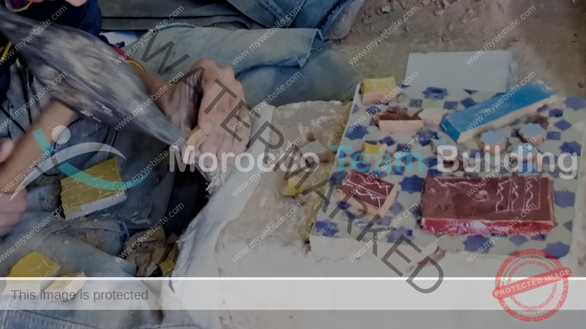Atelier zellige et poterie marocaine