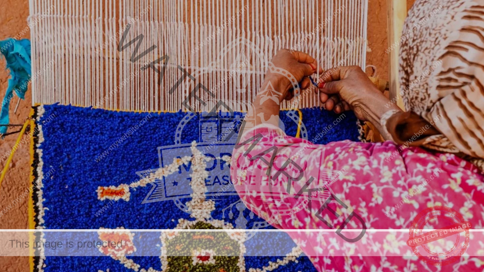 Activités du tissage de tapis berbères
